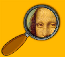 detail obrazu Mona Lisa